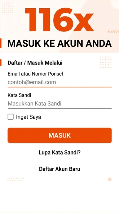 Panduan Masuk Akun 116x untuk Pengguna Android