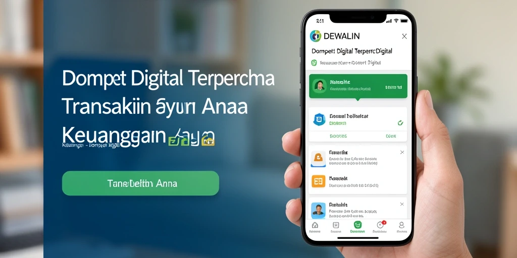 Antarmuka DEWALIN yang ramah pengguna untuk transaksi Dompet Digital.