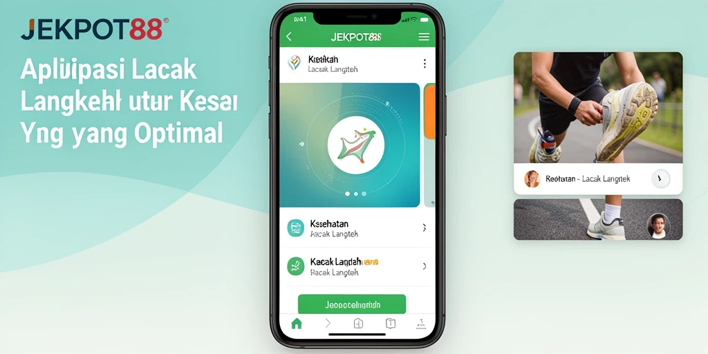 Tampilan antarmuka JEKPOT88 yang menampilkan fitur Lacak Langkah.