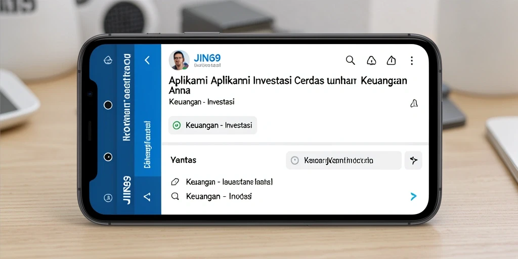 Tampilan antarmuka utama aplikasi JIN69 untuk investasi yang mudah dan cepat.