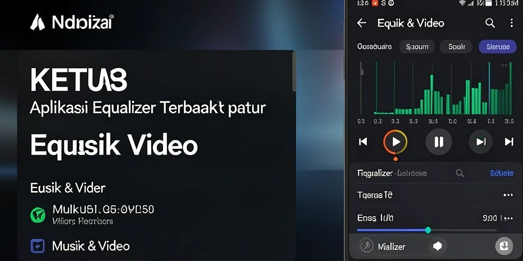 Antarmuka aplikasi KETUA dengan fitur Equalizer yang kaya dan intuitif.