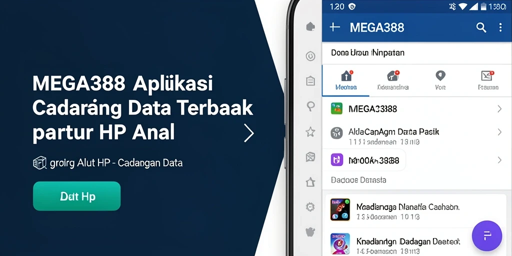 Antarmuka MEGA388 untuk pencadangan data yang sederhana dan aman.