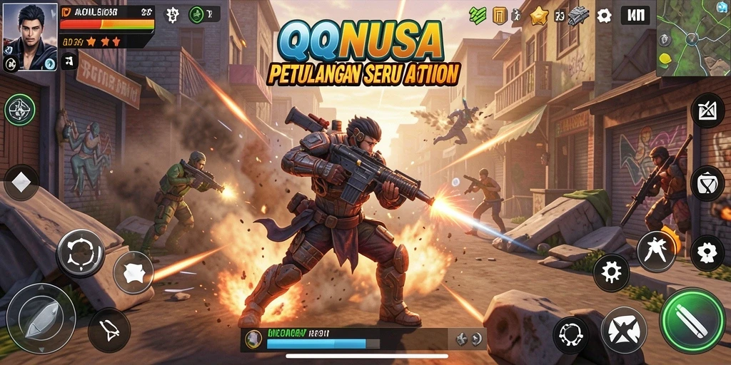 Tampilan antarmuka QQNUSA yang menarik dan dinamis.