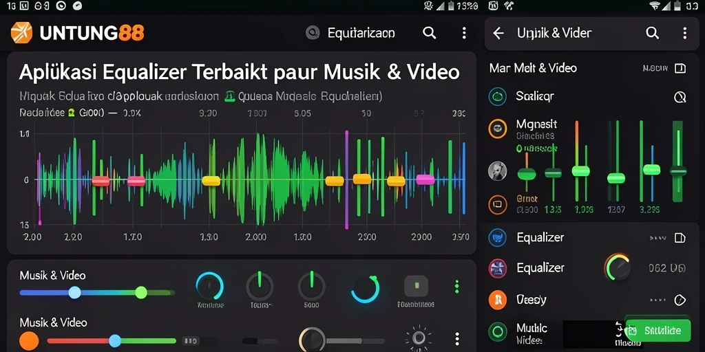Screenshot UNTUNG88 menampilkan antarmuka Equalizer yang elegan dan mudah digunakan.